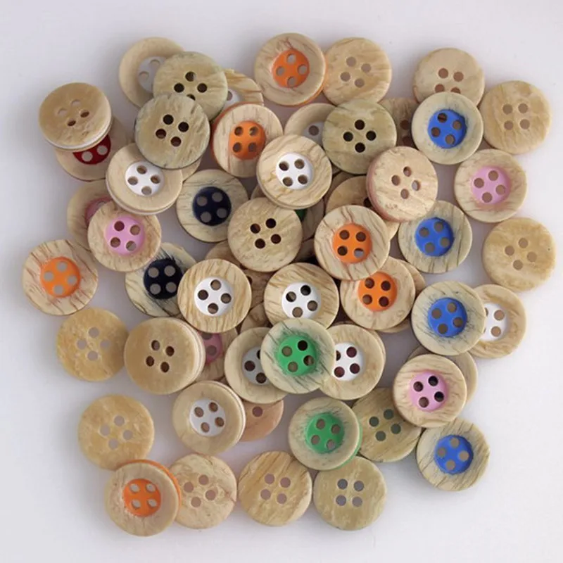 100 pcs 1.3 cm Round 4 Holes Buttons Flatback Mixed Color Resin Kids Children Clothes Hat Buttons Sewing Clothing Accessories
100 pcs 1.3 cm Round 4 Holes Buttons Flatback Mixed Color Resin Kids Children Clothes Hat Buttons Sewing Clothing Accessories