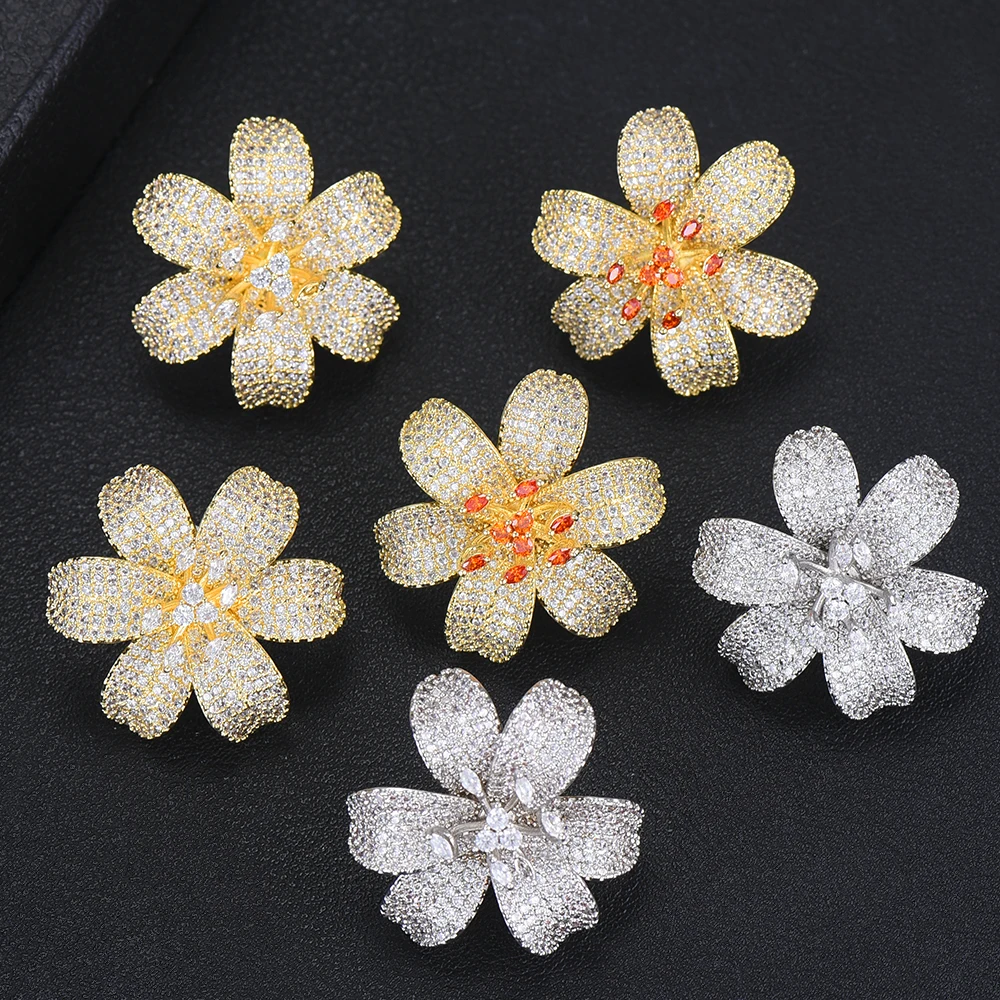 Beautifully AAA Cubic Zirconia Flower Earrings Elegant Gold Multicolor Color CZ Stud Women Korean Earrings 2019
Beautifully AAA Cubic Zirconia Flower Earrings Elegant Gold Multicolor Color CZ Stud Women Korean Earrings 2019
