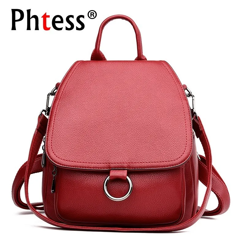 Women Leather Backpacks High Quality Mochilas Female Back Pack Vintage Bagpack School Bags For Girls Solid Casual Daypack Pack
Women Leather Backpacks High Quality Mochilas Female Back Pack Vintage Bagpack School Bags For Girls Solid Casual Daypack Pack