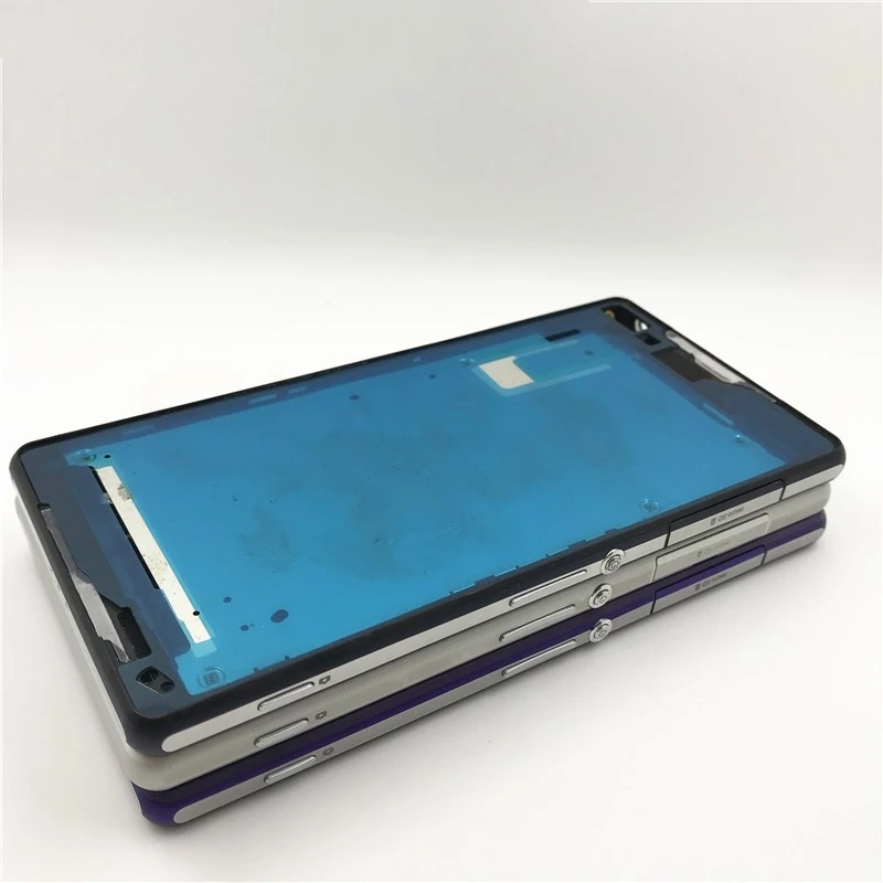 Передняя средняя рамка с крышкой батарейного отсека для Sony Xperia Z2 L50w D6503 D6502 полный