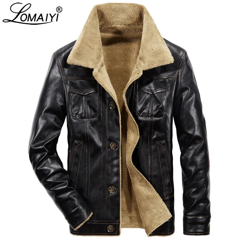 Winter Fleece Leather Jacket For Men Warm PU Biker Coat Mens Fur Clothing Men's Motorcycle Leather Jackets With Pockets BM302
Winter Fleece Leather Jacket For Men Warm PU Biker Coat Mens Fur Clothing Men's Motorcycle Leather Jackets With Pockets BM302
