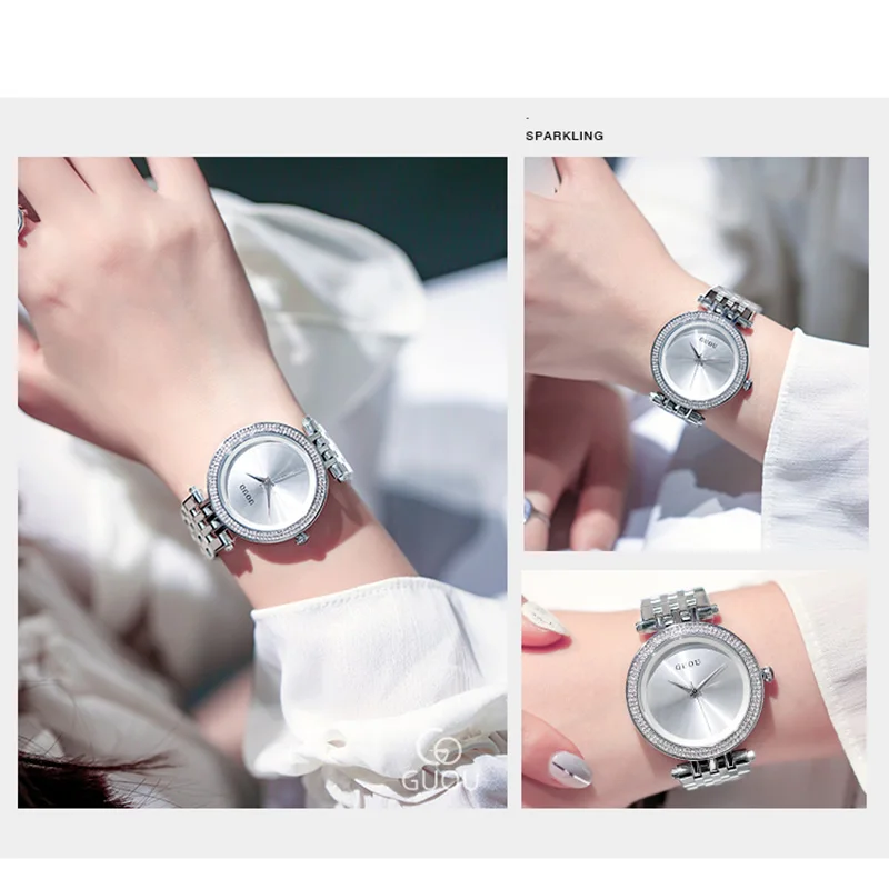 Женские часы 2019 роскошные Брендовые женские кварцевые стальные наручные для