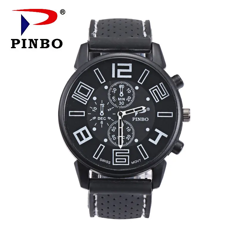 Zegarki Meskie New fashion men's watch casual silicone quartz watches outdoor sports wristwatch Reloj Hombre hot red | Наручные часы
