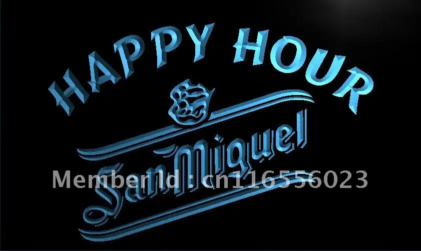 LA654- San Miguel пиво «Счастливый час» бар светодиодный светильник неоновая световая вывеска домашний декор ремесла
LA654- San Miguel пиво «Счастливый час» бар светодиодный светильник неоновая световая вывеска домашний декор ремесла