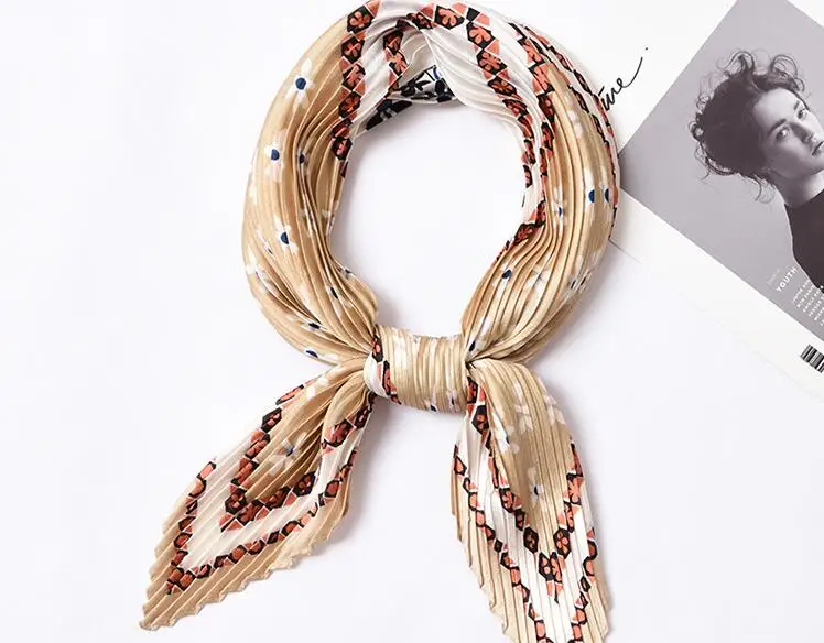 Yishine 2colors Wrinkle Neck Scarf Women Florals Prints Fashion Crepe Kerchief Scarves New Headband Crumple Handlebag Wraps Scar
Yishine 2colors Wrinkle Neck Scarf Women Florals Prints Fashion Crepe Kerchief Scarves New Headband Crumple Handlebag Wraps Scar