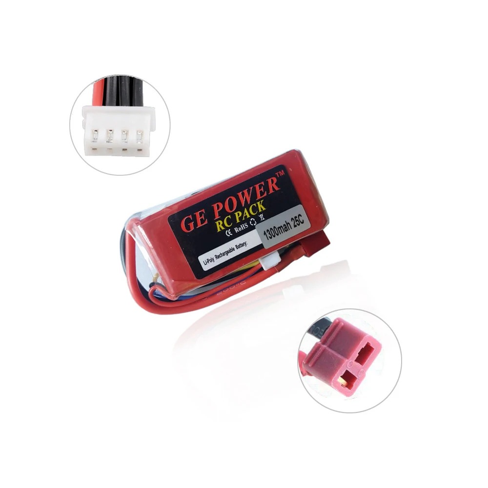 1pcs Original GE Power 11.1V 1300Mah 25C MAX 40C T Plug Lipo Battery 3s for RC Car Airplane Helicopter 
1pcs Original GE Power 11.1V 1300Mah 25C MAX 40C T Plug Lipo Battery 3s for RC Car Airplane Helicopter