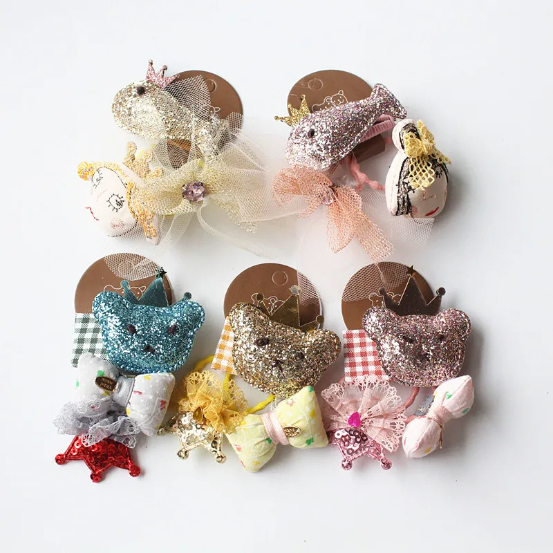 2sets/6pcs/lot Summer Style Rose Gold Kid Hair Clip Cute Gauze Bowknot Hair Grip Bear Hair Ropes BB Hotsale Goldfish Hair Ties
2sets/6pcs/lot Summer Style Rose Gold Kid Hair Clip Cute Gauze Bowknot Hair Grip Bear Hair Ropes BB Hotsale Goldfish Hair Ties