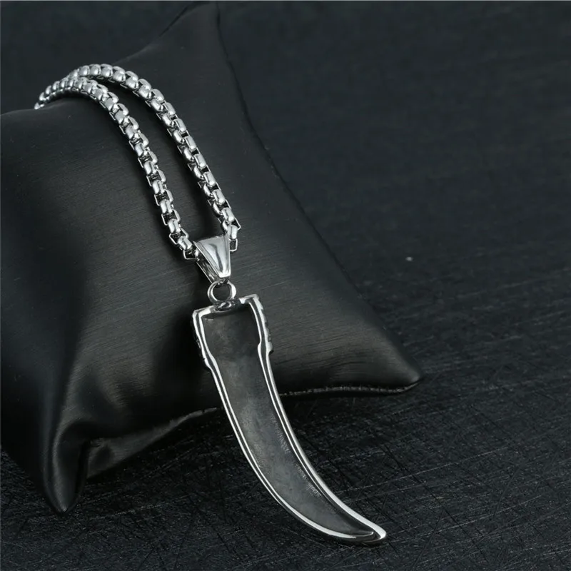316 stainless steel Ox horn pendant necklaces for men vintage jewelry party punk man personality necklace
316 stainless steel Ox horn pendant necklaces for men vintage jewelry party punk man personality necklace