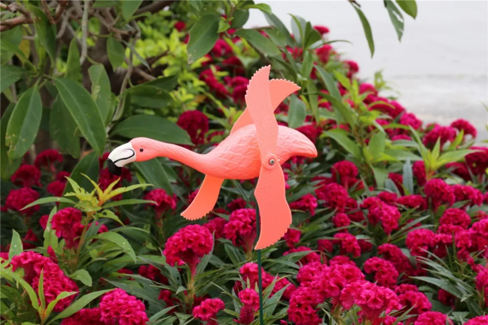 Pest Bird Repellent Pink Flamingo Windmill Wind Spinner Whirligig for Lawn Yard Garden Decoration Set of 4
Pest Bird Repellent Pink Flamingo Windmill Wind Spinner Whirligig for Lawn Yard Garden Decoration Set of 4