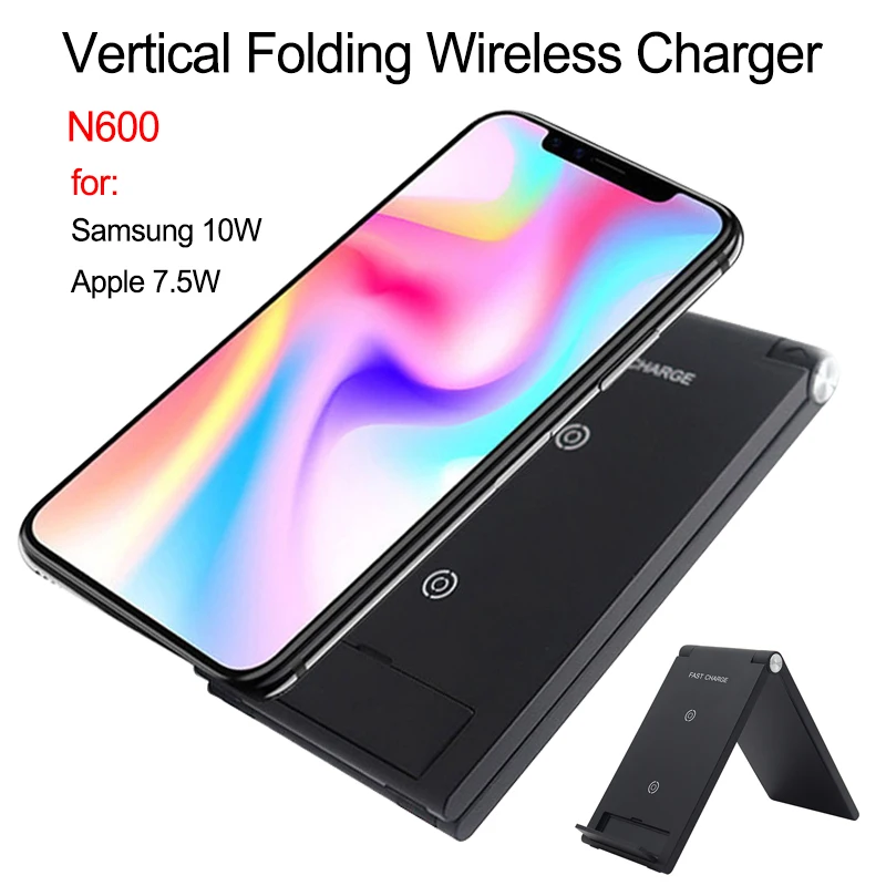Folding Desktop Wireless Fast Charging Pad for iPhone X Xs MAX XR Qi Wireless Charger for Samsung S8 S9 Plus Note 9 8
Folding Desktop Wireless Fast Charging Pad for iPhone X Xs MAX XR Qi Wireless Charger for Samsung S8 S9 Plus Note 9 8