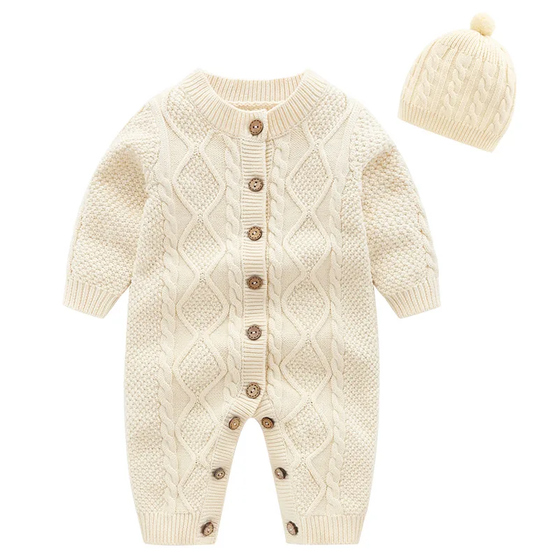 Ircomll 2019 Newest Knitted Toddler Baby Clothes Solid Unisex Infant Boy Clothing Sets Jumpsuit + Hat Baby Costume Fall Baby
Ircomll 2019 Newest Knitted Toddler Baby Clothes Solid Unisex Infant Boy Clothing Sets Jumpsuit + Hat Baby Costume Fall Baby