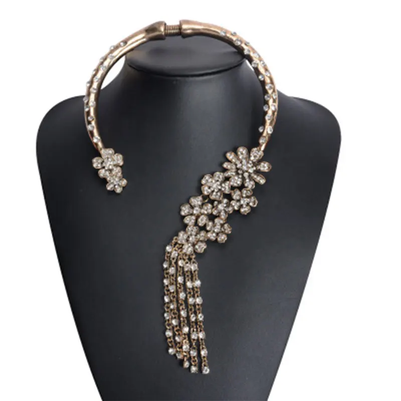 BK Women Lovely Tassel Necklace Vintage Floral Clavicle Chain Metal Alloy Collar Necklace Party Gift Dress Accessories for Girls
BK Women Lovely Tassel Necklace Vintage Floral Clavicle Chain Metal Alloy Collar Necklace Party Gift Dress Accessories for Girls