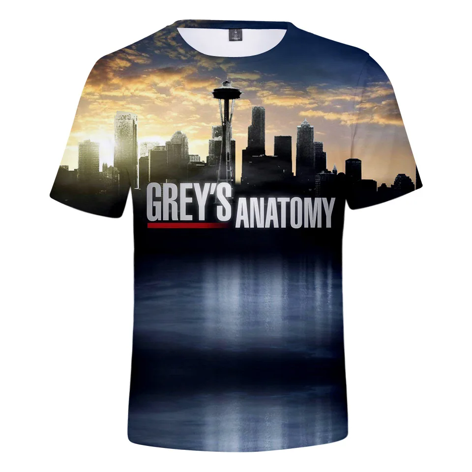 Grey's Anatomy 3D T Shirt Women and Men Summer Short Sleeve Tshirt T-shirt TV Show Greys Anatomy T Shirts Tops Unisex clothes
Grey's Anatomy 3D T Shirt Women and Men Summer Short Sleeve Tshirt T-shirt TV Show Greys Anatomy T Shirts Tops Unisex clothes