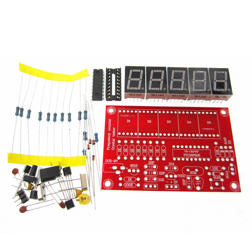 1lot DIY Kits RF 1Hz-50MHz Crystal Oscillator Frequency Counter Meter Digital LED tester meter
1lot DIY Kits RF 1Hz-50MHz Crystal Oscillator Frequency Counter Meter Digital LED tester meter