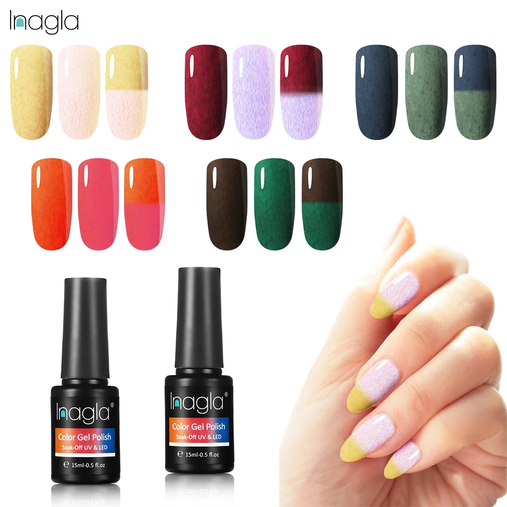 Inagla 12 Colors Temperature Color-Changing Furcoat 15ml Gel Polish DIY Nail Art Decoration Base Top Coat Manicure Varnish
Inagla 12 Colors Temperature Color-Changing Furcoat 15ml Gel Polish DIY Nail Art Decoration Base Top Coat Manicure Varnish