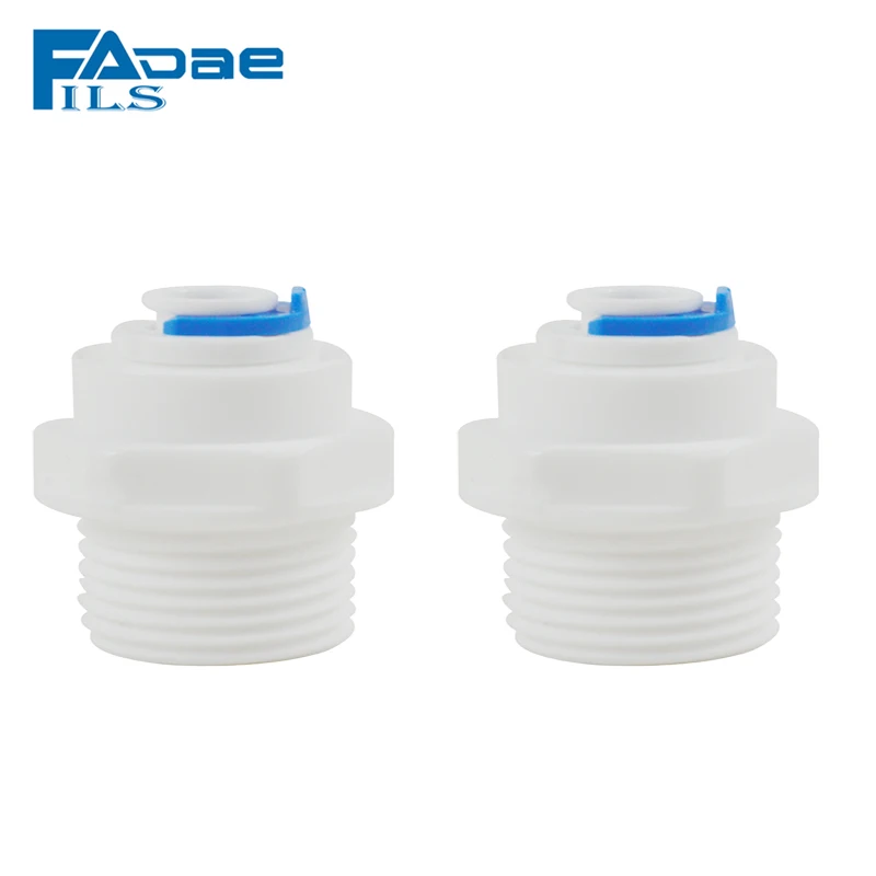 Adapter straight Quick Connector 3/4" Male x 1/4" OD pipe Water Purifiers accessories set of 2
Adapter straight Quick Connector 3/4" Male x 1/4" OD pipe Water Purifiers accessories set of 2