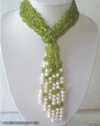 FREE SHIPPING>> Hot sale new Style 6 rows green crystal white pearl scarf necklace
FREE SHIPPING>> Hot sale new Style 6 rows green crystal white pearl scarf necklace