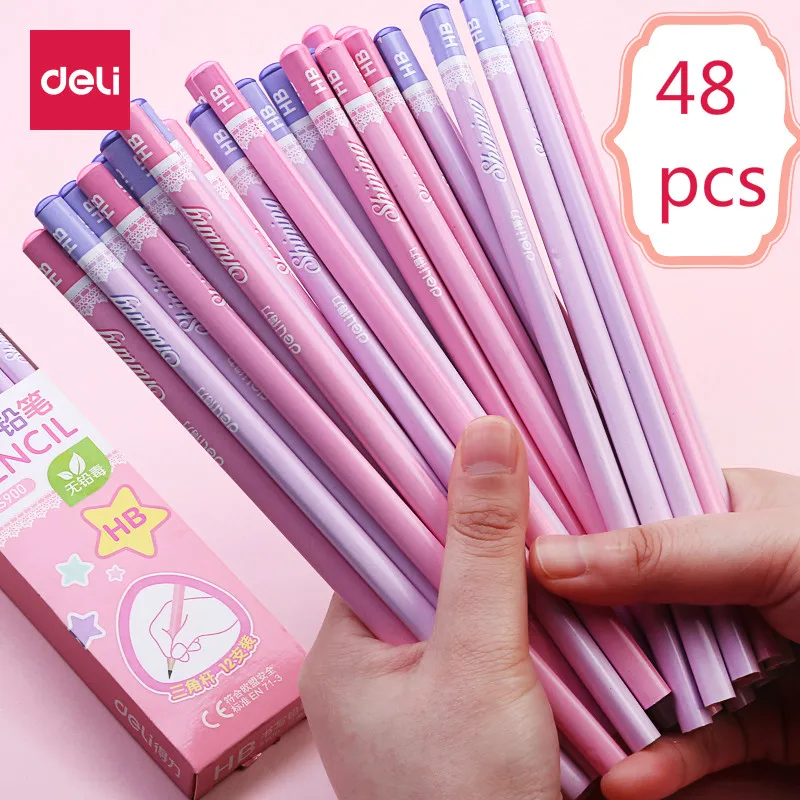 Deli Pencil Set 48 Pcs Cute Children Correction Grip Pupils Beginners Triangle Type Pencils Lead-free Poison Lapices
Deli Pencil Set 48 Pcs Cute Children Correction Grip Pupils Beginners Triangle Type Pencils Lead-free Poison Lapices