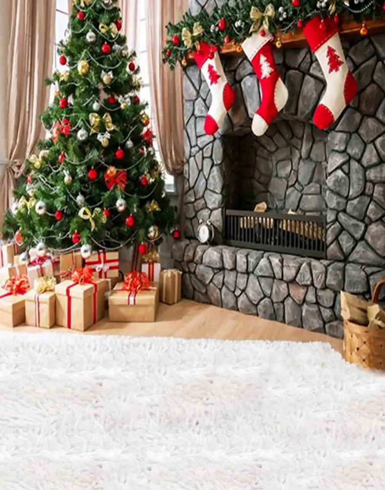 5x7ft Christmas Tree Gift Sock Photography Backdrops Photo Props Studio Background
5x7ft Christmas Tree Gift Sock Photography Backdrops Photo Props Studio Background