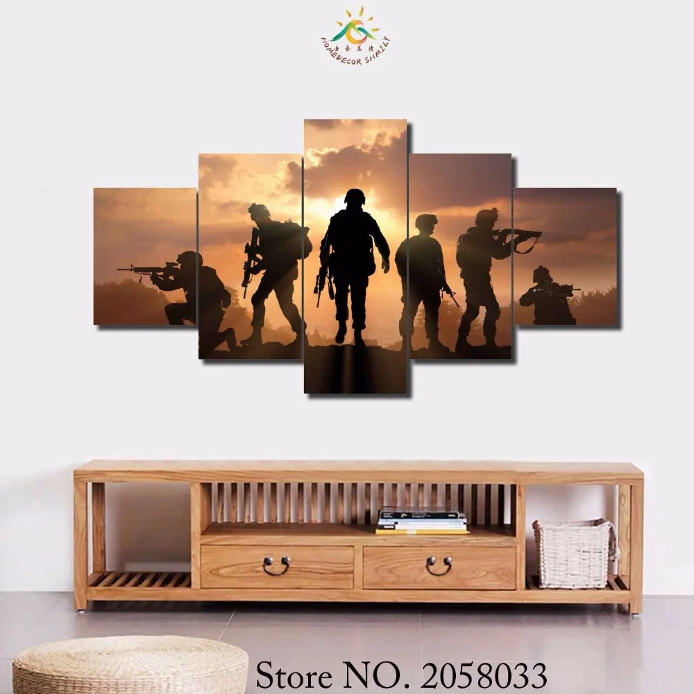 3-4-5 Pieces Soldiers Sunset Painting Wall Art Children'S Room Decor Print Poster Picture Printed Canvas Painting
3-4-5 Pieces Soldiers Sunset Painting Wall Art Children'S Room Decor Print Poster Picture Printed Canvas Painting