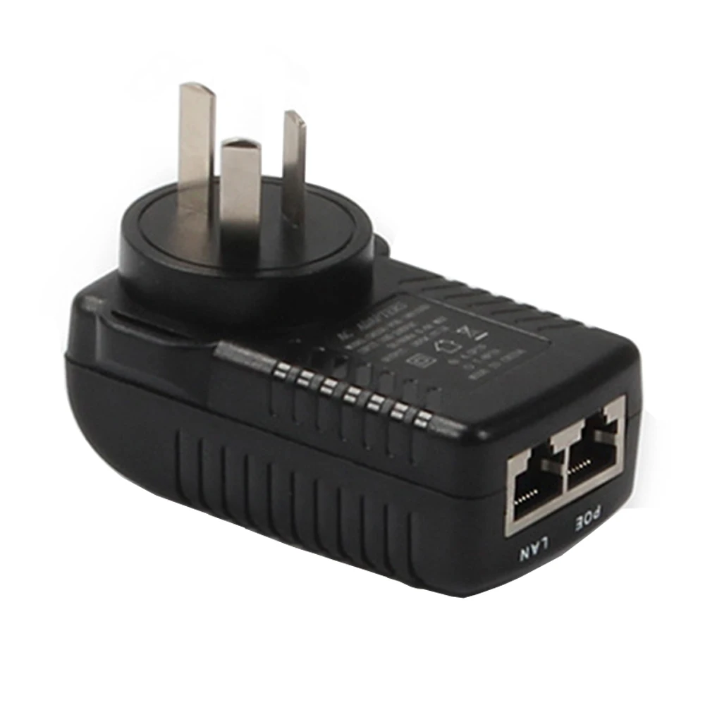 Woaser 48 В 0.5a видеонаблюдения безопасности POE дюбеля Инжектор PoE Ethernet-адаптер IP
