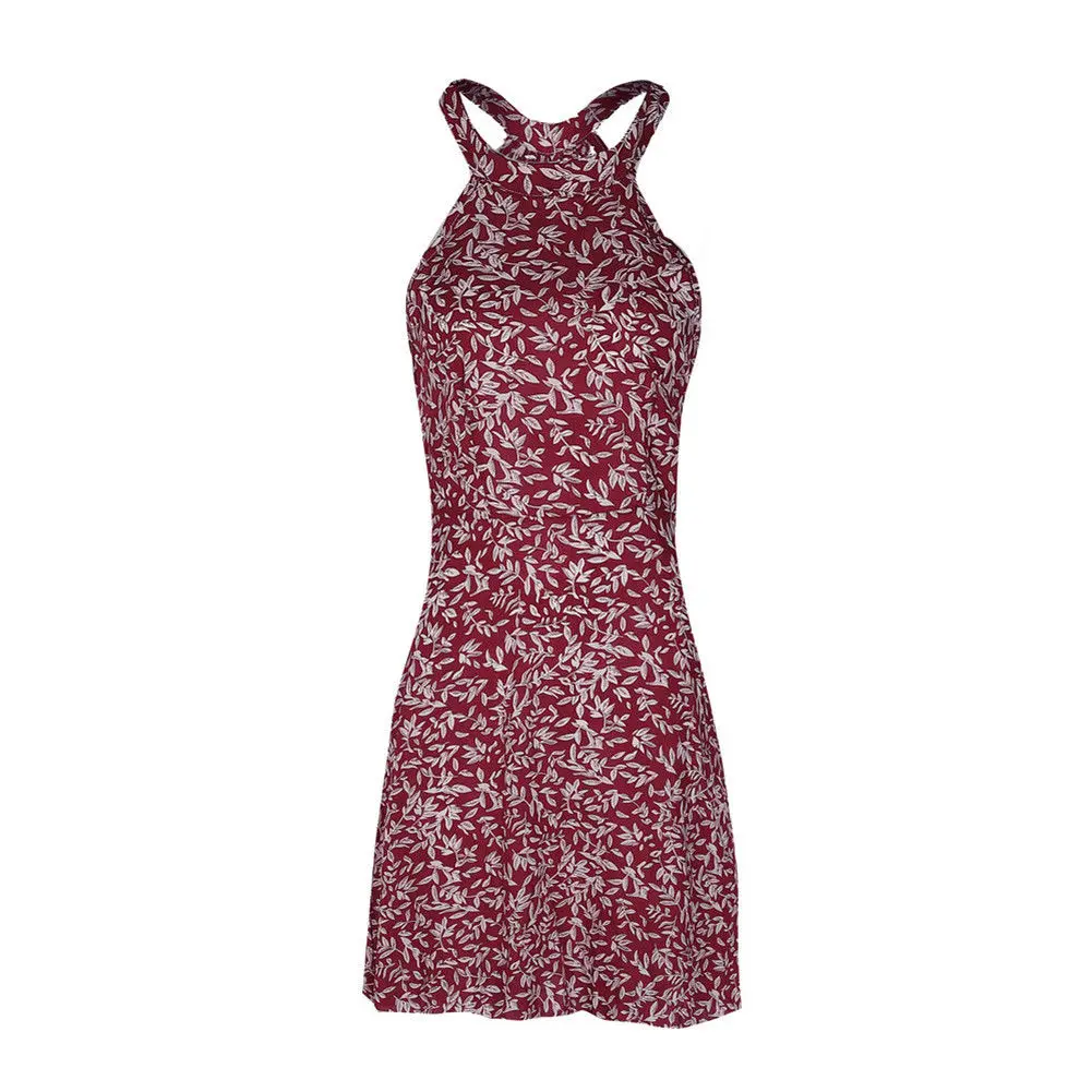 Fashion Women Boho Floral Print Beach Dress Party Sleeveless Backless Sundress Halter Print Backless Dresses
Fashion Women Boho Floral Print Beach Dress Party Sleeveless Backless Sundress Halter Print Backless Dresses