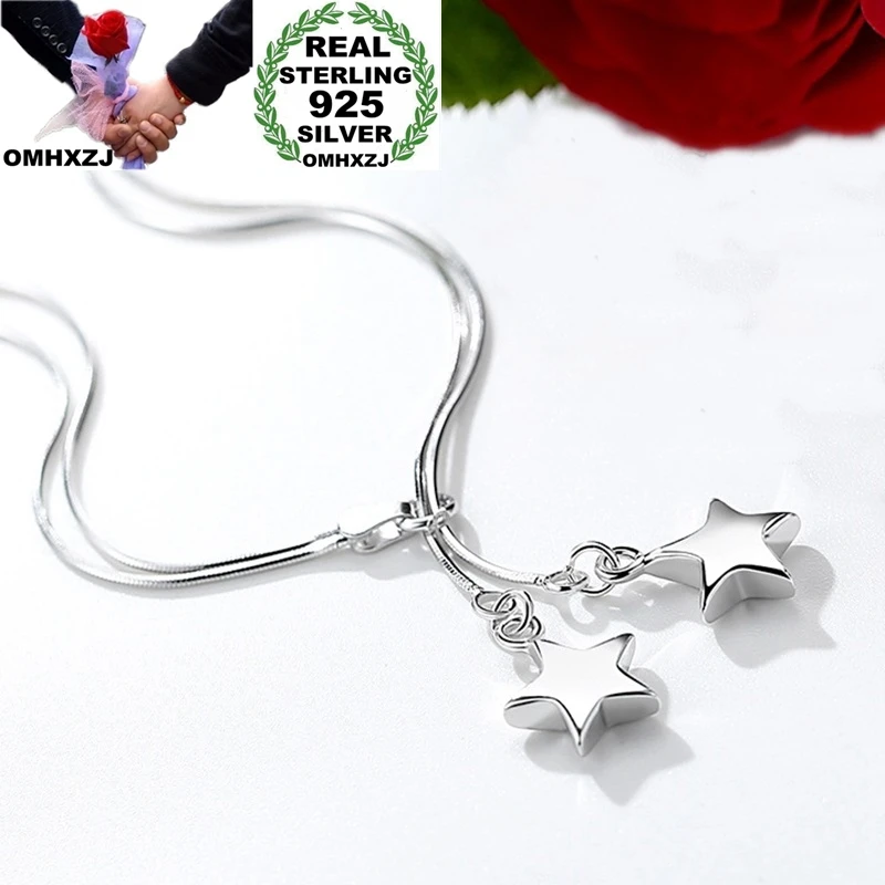OMHXZJ Wholesale European Fashion Hot Woman Girl Party Birthday Wedding Gift Star Cube S925 Sterling Silver Pendant Anklet JA01
OMHXZJ Wholesale European Fashion Hot Woman Girl Party Birthday Wedding Gift Star Cube S925 Sterling Silver Pendant Anklet JA01