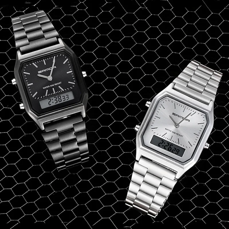 Fashion Women Watches Quartz LED Digital Waterproof Watch Rose Gold Wristwatches Male Female Mesh Steel Sports Clock Reloj Mujer
Fashion Women Watches Quartz LED Digital Waterproof Watch Rose Gold Wristwatches Male Female Mesh Steel Sports Clock Reloj Mujer