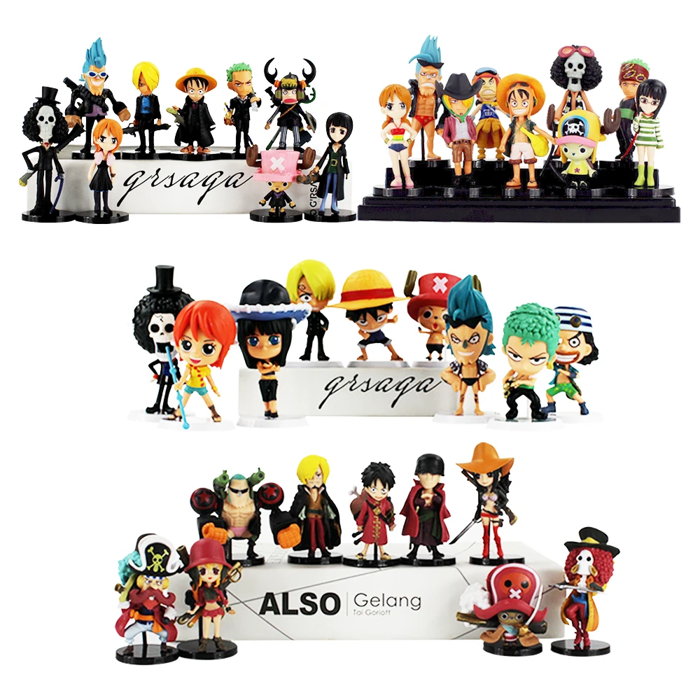 9pcs/lot 4Styles 7-10cm New Hot Toy Anime Figure Luffy Zoro Chopper Nami Usopp Sanji PVC Model Collection Dolls
9pcs/lot 4Styles 7-10cm New Hot Toy Anime Figure Luffy Zoro Chopper Nami Usopp Sanji PVC Model Collection Dolls