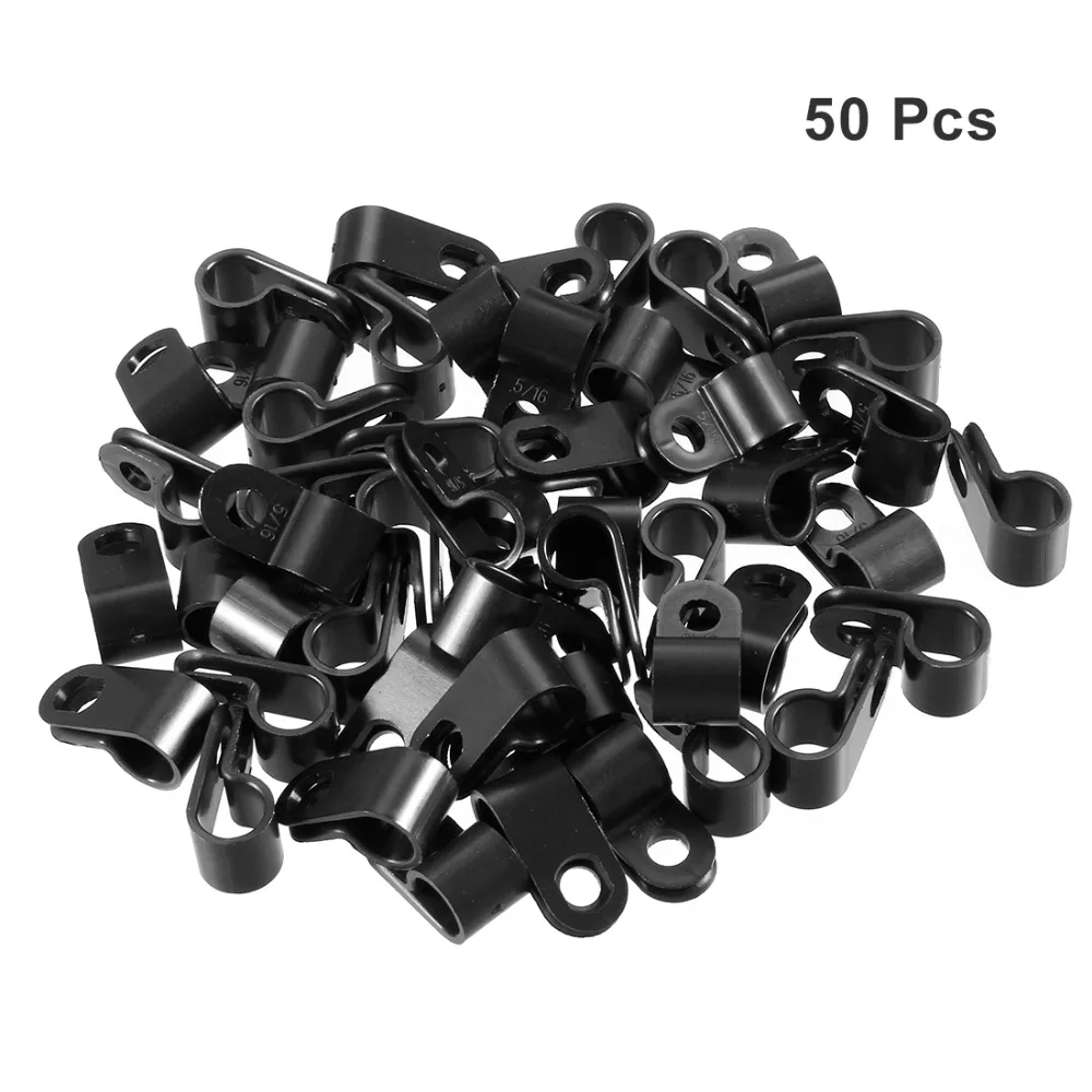 Uxcell Black/White Nylon R-Type Cable Clamp Organizer Cord Clips for Wire Management 3.1/3.2/6.4/7.9/8.4mm Dia 50Pcs
Uxcell Black/White Nylon R-Type Cable Clamp Organizer Cord Clips for Wire Management 3.1/3.2/6.4/7.9/8.4mm Dia 50Pcs