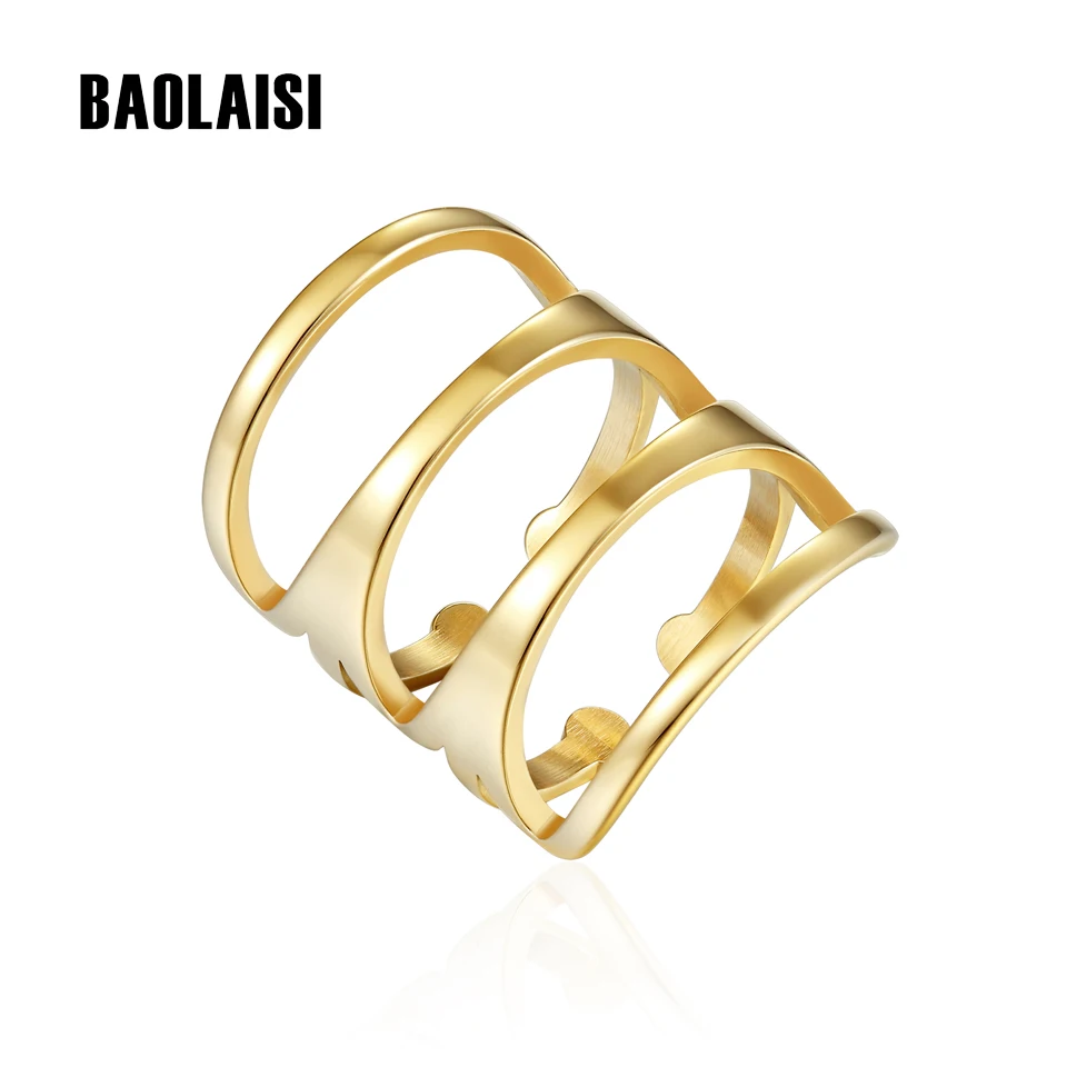 BAOLAISI Luxury 3 Rounds Ring Fashion Wedding Ring Stainless Steel Rings For Women Chirstmas Party Gift With 6/7/8/9#
BAOLAISI Luxury 3 Rounds Ring Fashion Wedding Ring Stainless Steel Rings For Women Chirstmas Party Gift With 6/7/8/9#