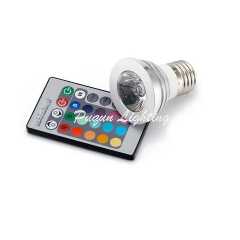 Remote 3W RGB LED Light Bulbs Spot Light AC85-265V 16 Colors LED Magic Light Spotlight luces lampada bombilla lampe led
Remote 3W RGB LED Light Bulbs Spot Light AC85-265V 16 Colors LED Magic Light Spotlight luces lampada bombilla lampe led