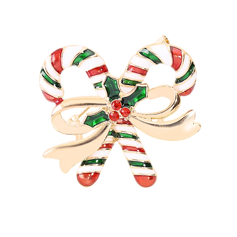 Fashion Fashion Brooch Christmas Theme Series Pin Color Cane Golden Bow Santa Claus Gift Personality Brooch
Fashion Fashion Brooch Christmas Theme Series Pin Color Cane Golden Bow Santa Claus Gift Personality Brooch