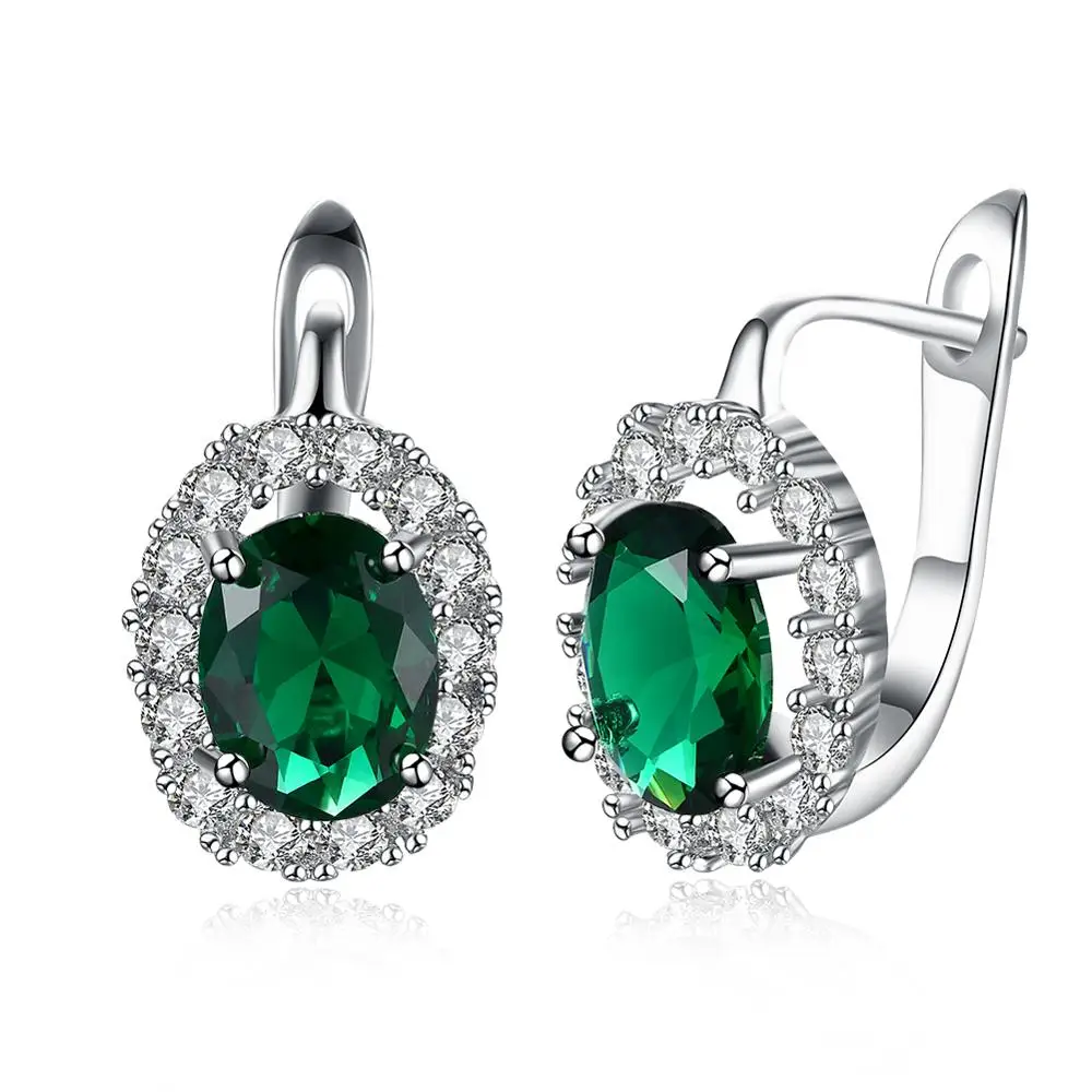 Luxury Crystal Hoop Earrings silver plated Green Stone Women Earrings Jewelry Wedding Design Earring Gifts Brinco
Luxury Crystal Hoop Earrings silver plated Green Stone Women Earrings Jewelry Wedding Design Earring Gifts Brinco