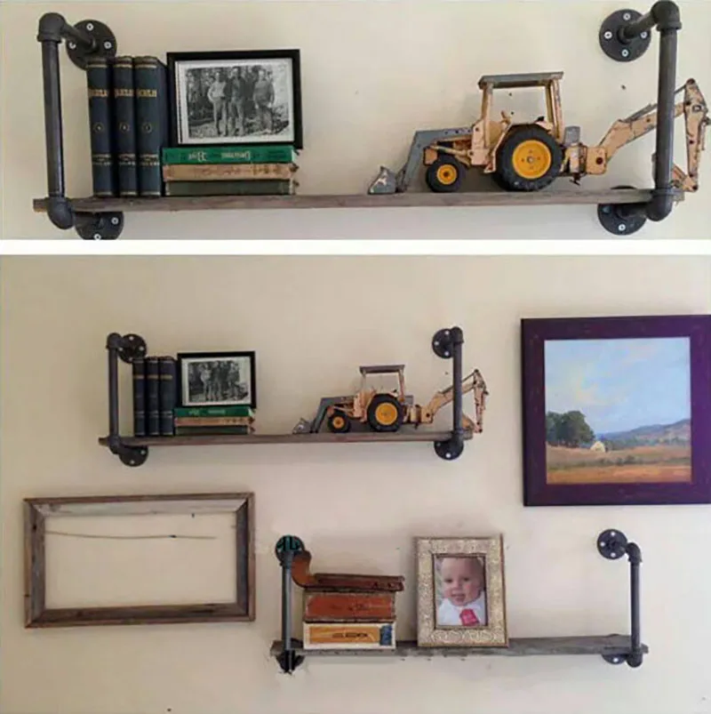 1 set Iron Bracket Wall Shelf Retro 1/2" Pipe Bracket Industry Book Shelf Home Storage Shelf Holder Free Shipping
1 set Iron Bracket Wall Shelf Retro 1/2" Pipe Bracket Industry Book Shelf Home Storage Shelf Holder Free Shipping