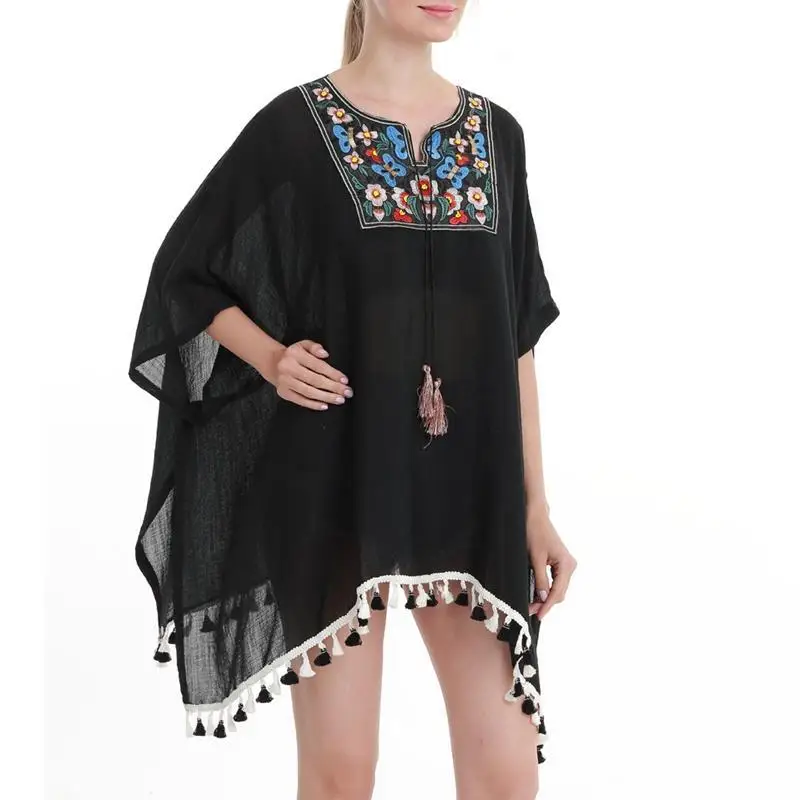 New Arrivals Beach Cover up White Tassel Swimwear Ladies Walk on The Sexy Praia Wear | Женская одежда