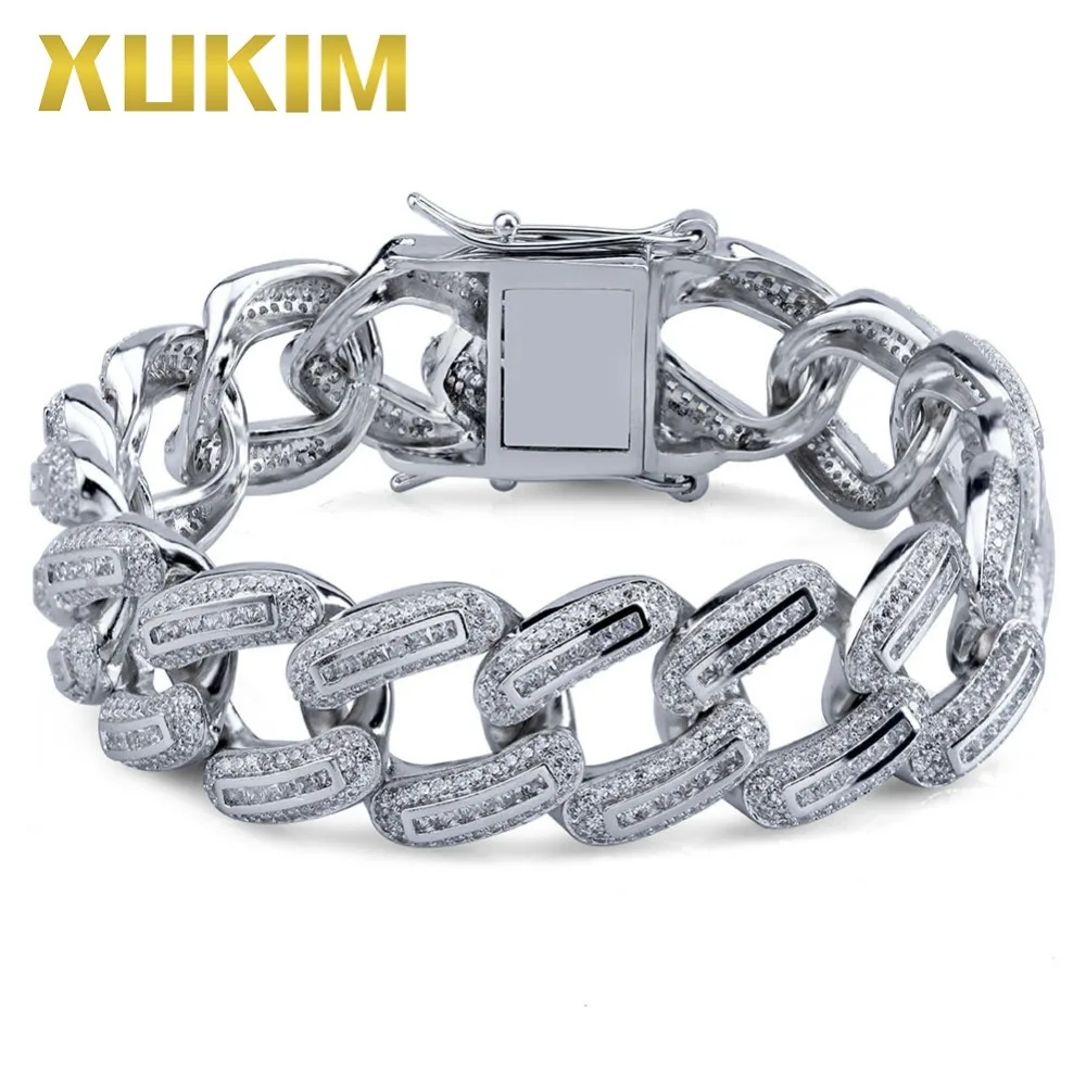 Xukim Jewelry Hip Hop Full Iced Out Micro Pave AAA Cubic Zirconia Gold color Link Chain Mens Bracelet Bangle Jewelry Gift Party
Xukim Jewelry Hip Hop Full Iced Out Micro Pave AAA Cubic Zirconia Gold color Link Chain Mens Bracelet Bangle Jewelry Gift Party