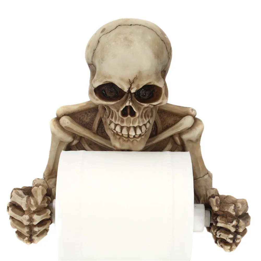 Novelty Skull Shape Tissue Holder Wall Hanging Kitchen Bathroom Toilet Roll Paper Towel Rack Plastic Holder Home Supplies
Novelty Skull Shape Tissue Holder Wall Hanging Kitchen Bathroom Toilet Roll Paper Towel Rack Plastic Holder Home Supplies