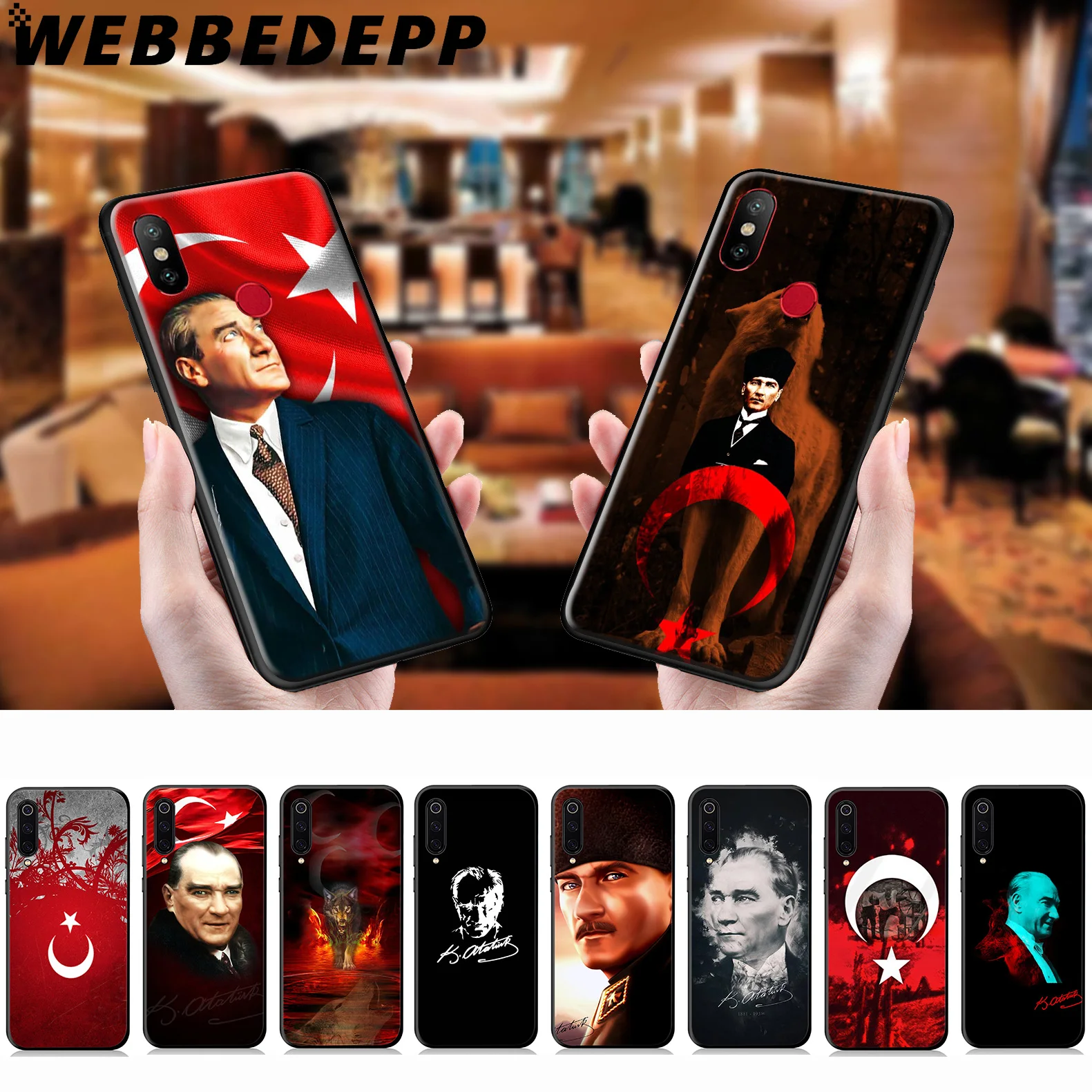 WEBBEDEPP Турция Мустафа Кемаль Ататюрк мягкий чехол для Xiaomi Mi 9T 9 8 SE 6 A1 A2 A3 Lite MiA1 MiA2 MiA3