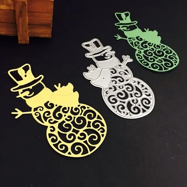 Snowmen look фон для резки металла штампы DIY скрапбукинга альбом декоративные бумажные