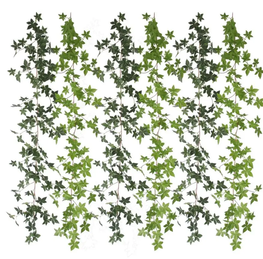 10pcs 1.7Meter Wired Ivy Garland Maple leaf Silk Artificial Vine Greenery For Decorative Wedding Road Led Flower Wedding Props
10pcs 1.7Meter Wired Ivy Garland Maple leaf Silk Artificial Vine Greenery For Decorative Wedding Road Led Flower Wedding Props