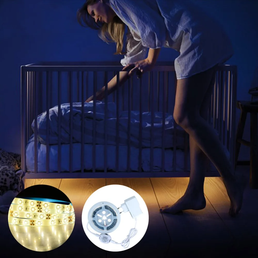 A++ LED Night Light with Motion Sensor 12V 1.5m Nightlights for Children Bed Closet Toilet Stairs Corridoor Led Strip Luminaria
A++ LED Night Light with Motion Sensor 12V 1.5m Nightlights for Children Bed Closet Toilet Stairs Corridoor Led Strip Luminaria