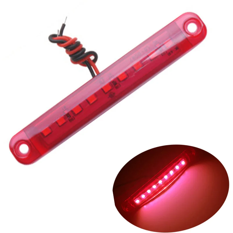 24V Truck Waterproof Side Marker Light 9LED Trailer Lorry Side Tail Lamp Car External Light 10CM
24V Truck Waterproof Side Marker Light 9LED Trailer Lorry Side Tail Lamp Car External Light 10CM