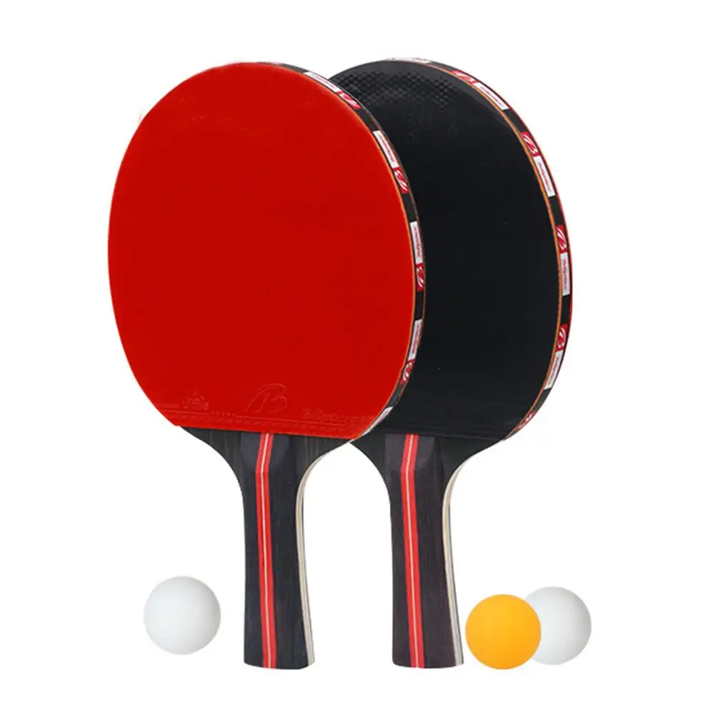 Ракетка для ракетки настольного тенниса ракетка игры в пинг-понг (2 + 3 Мяча) | Спорт