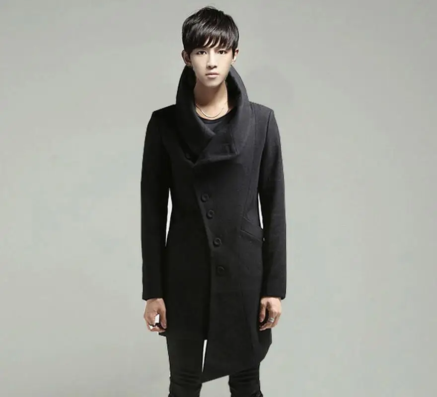S-2XL Hot / Autumn/Winter Men's New Fashion Woolen long skirt irregular woolen cloth trench coat
S-2XL Hot / Autumn/Winter Men's New Fashion Woolen long skirt irregular woolen cloth trench coat