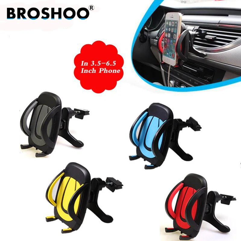 BROSHOO Auto Air outlet Phone Stand Support Car Phone Holder 360 rotation For iPhone5s/6s/6plus,Vivo,Samsung etc Car styling
BROSHOO Auto Air outlet Phone Stand Support Car Phone Holder 360 rotation For iPhone5s/6s/6plus,Vivo,Samsung etc Car styling