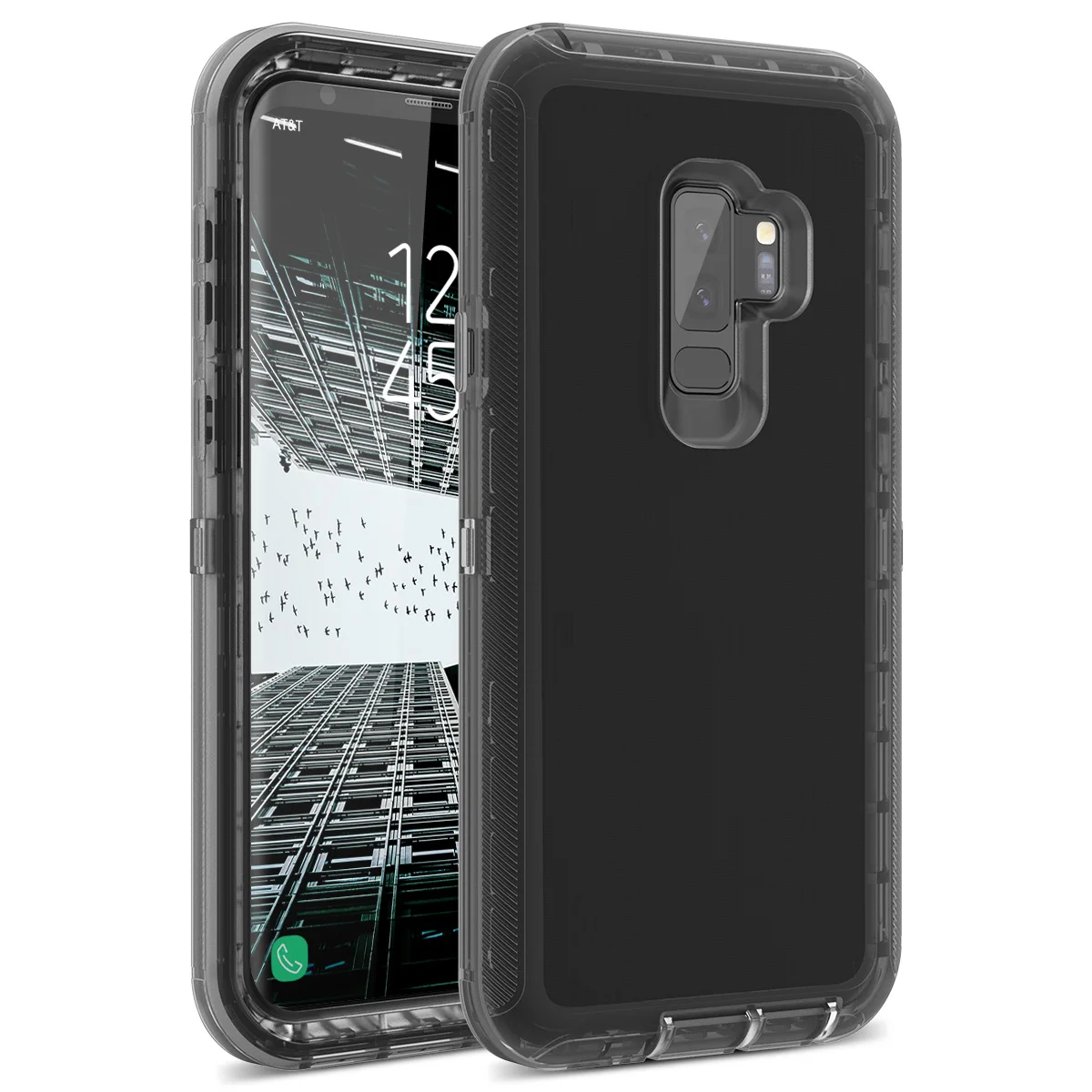 Роскошный Жесткий чехол для Samsung Galaxy S8 S9 Plus прозрачный из поликарбоната милый