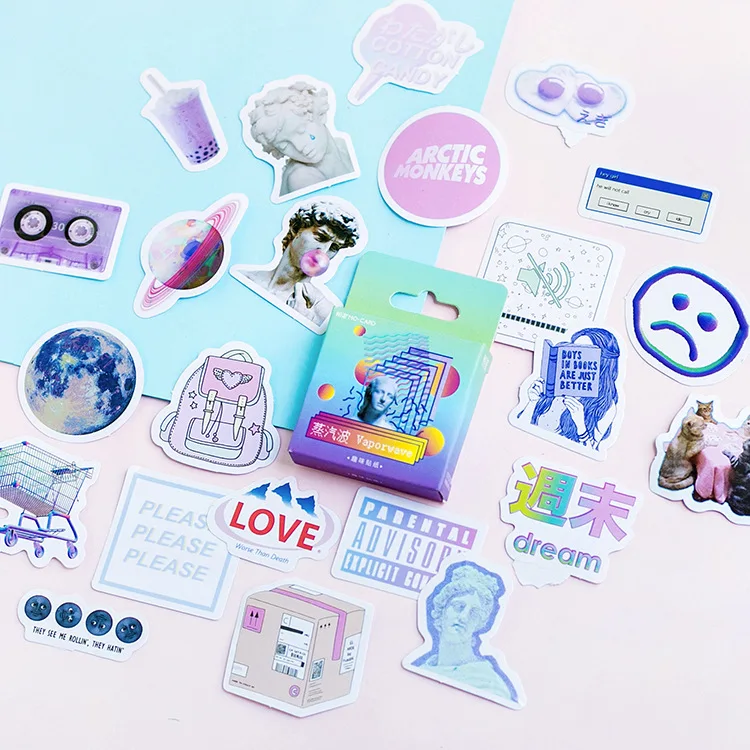 Cute Vaporwave Label Kawaii Diary Handmade Adhesive Paper Flake Japan Sticker Scrapbooking Stationery Stationery
Cute Vaporwave Label Kawaii Diary Handmade Adhesive Paper Flake Japan Sticker Scrapbooking Stationery Stationery