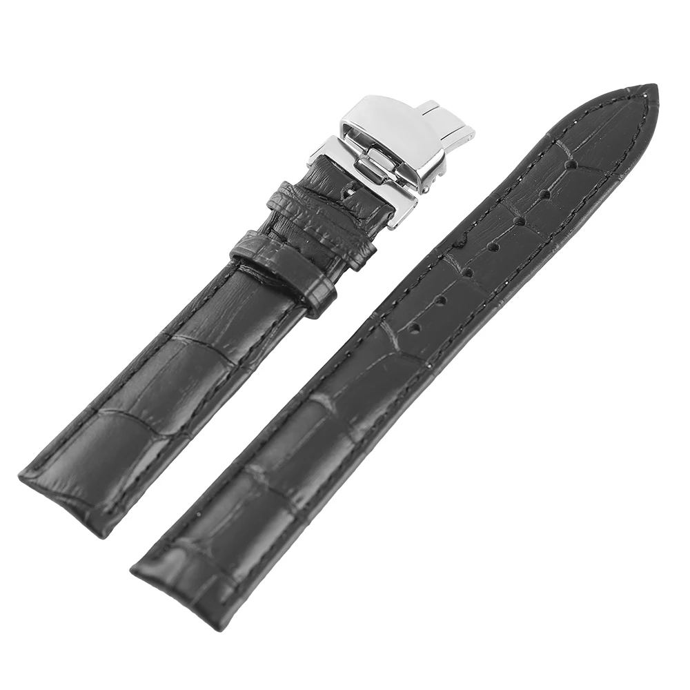 18/20/22mm Genuine Leather Outdoor Replacement Black Watch Strap Men Band Soft Stainless Steel Butterfly Buckle + 2 Spring Bars
18/20/22mm Genuine Leather Outdoor Replacement Black Watch Strap Men Band Soft Stainless Steel Butterfly Buckle + 2 Spring Bars