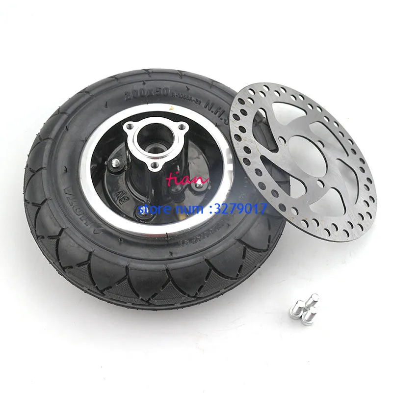 Good Quality 200x50 Inner and Outer Tires with Aluminium Alloy Wheel Hub and Belt Brake for Electric Scooter Bicycle
Good Quality 200x50 Inner and Outer Tires with Aluminium Alloy Wheel Hub and Belt Brake for Electric Scooter Bicycle